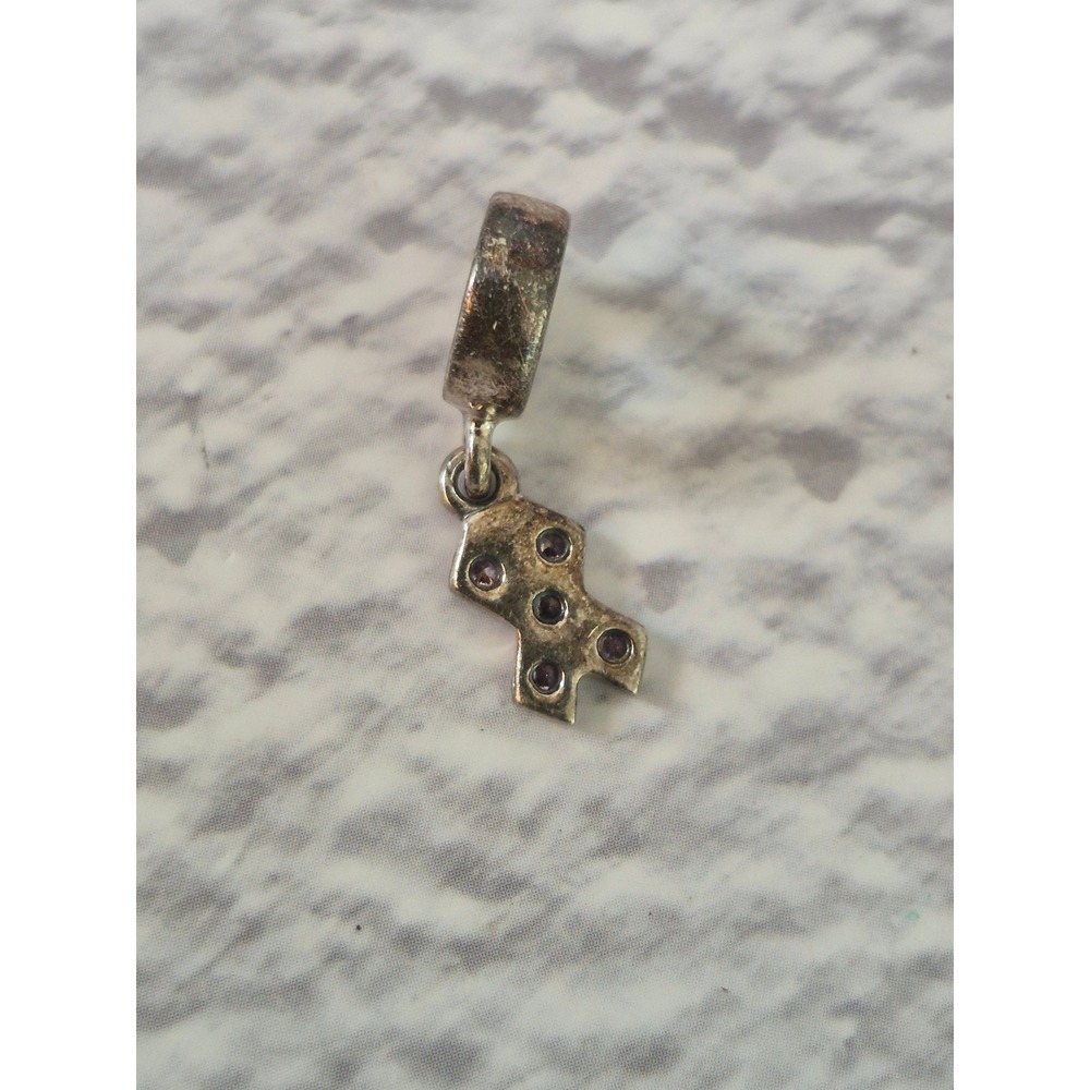 Pandora Sterling Silver ALE 925 Cancer Ribbon Dangle Charm Pink